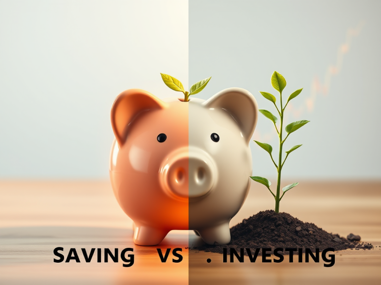 Savings vs. Investing: Building Wealth for Financial Independence